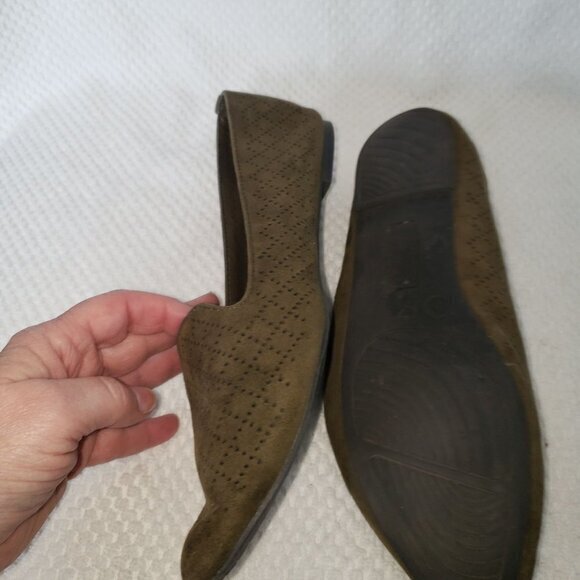 Seychelles Julia Flats Womens Shoes Size 8.5 Dark‎ Olive Army Green Pre-Owned - Picture 9 of 14